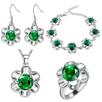 Green Zircon Costume Silver 925 Jewelry Sets Women Earrings With Stones Bracelets Necklace&Pendant Rings Set Jewelery Gift
Green Zircon Costume Silver 925 Jewelry Sets Women Earrings With Stones Bracelets Necklace&Pendant Rings Set Jewelery Gift