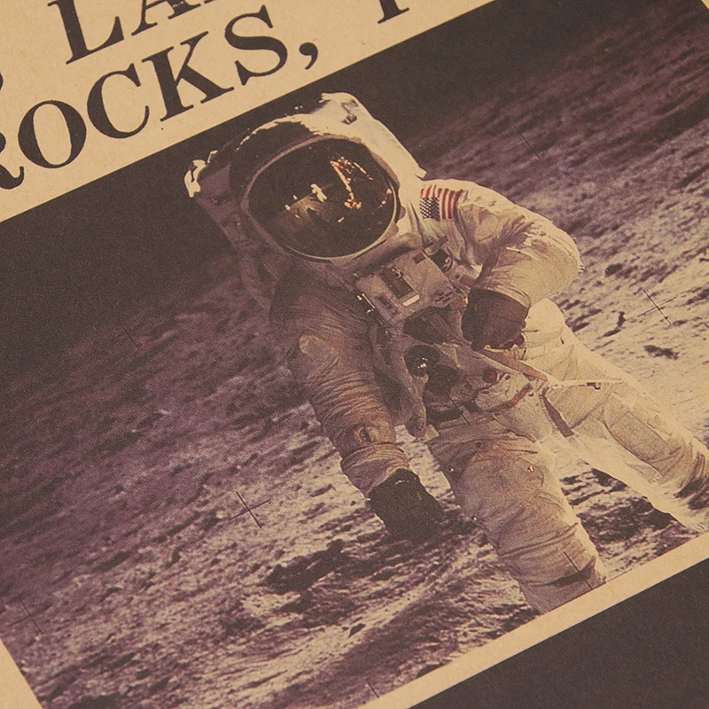 Винтажный постер DLKKLB The Apollo 11 Посадка Луны Таймс Нью Йорка крафт бумага ретро