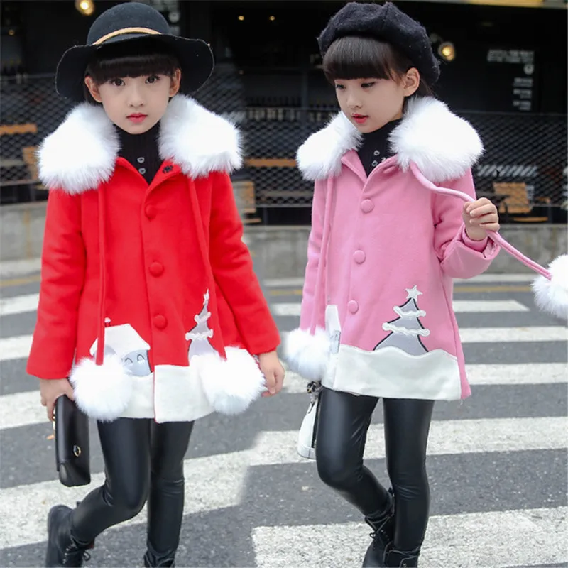 New Autumn Winter Children Woolen Thicking Warm Outwears Girls Princess Faux Fur Collar Coats Baby Girls Cardigan Jackets P245
New Autumn Winter Children Woolen Thicking Warm Outwears Girls Princess Faux Fur Collar Coats Baby Girls Cardigan Jackets P245