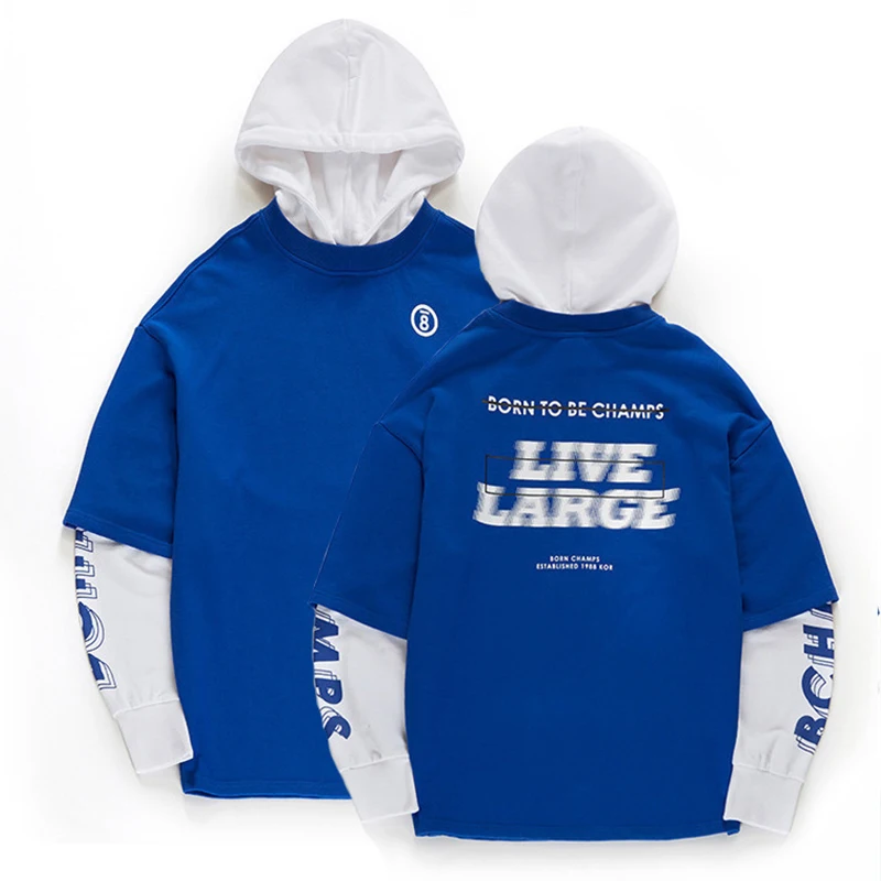 Kpop new Same Paragraph Fake Two Pieces Stitching Spring Hoodies Men Women Sweatshirts Fashion Tops Drop Ship
Kpop new Same Paragraph Fake Two Pieces Stitching Spring Hoodies Men Women Sweatshirts Fashion Tops Drop Ship