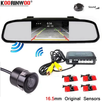Koorinwoo Wireless Original 16.5mm Car parking Sensor 4.3 Monitor Mirror system Parktronic Rear view Camera Back up Reversing
Koorinwoo Wireless Original 16.5mm Car parking Sensor 4.3 Monitor Mirror system Parktronic Rear view Camera Back up Reversing