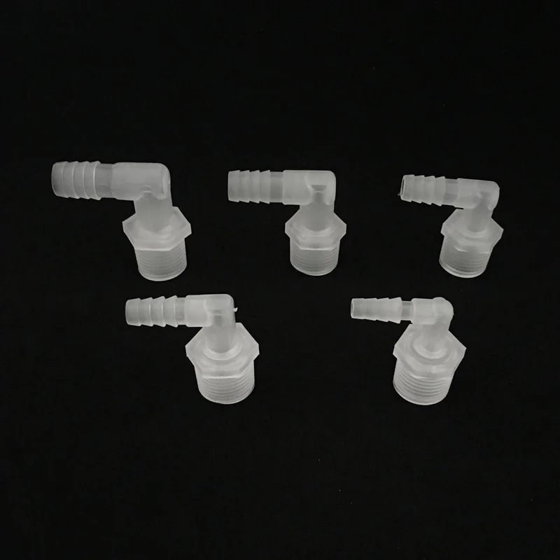 1Pcs 1/2" Thread to 6.4mm-12.7mm Plastic Elbow Hose Connector Fish Tank Tubing Adapters
1Pcs 1/2" Thread to 6.4mm-12.7mm Plastic Elbow Hose Connector Fish Tank Tubing Adapters