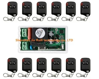 AC220V 10A 1CH 315MHz/433MHZ Wireless RF Remote Control Switch 12*cat eye Transmitter+1*Receiver for Appliances Gate Garage Door
AC220V 10A 1CH 315MHz/433MHZ Wireless RF Remote Control Switch 12*cat eye Transmitter+1*Receiver for Appliances Gate Garage Door