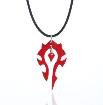 2016 WOW World of Warcraft Tribal Marks Necklace,the Leather Rope Red Horde Symble Necklace Game/Movie Jewelry Wholesale
2016 WOW World of Warcraft Tribal Marks Necklace,the Leather Rope Red Horde Symble Necklace Game/Movie Jewelry Wholesale