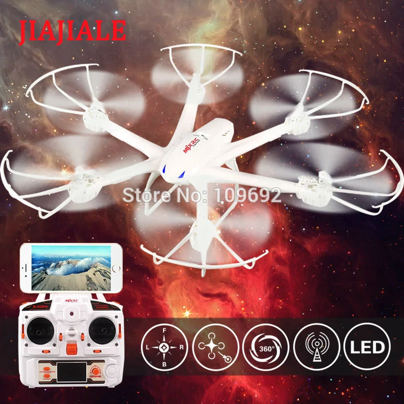 

MJX X600 RC Quadcopter 6-axis Helicopter Headless Drone 2.4G Hexacopter Can Add C4008 C4010 WIFI FPV 720P HD Camera VS H98 509W