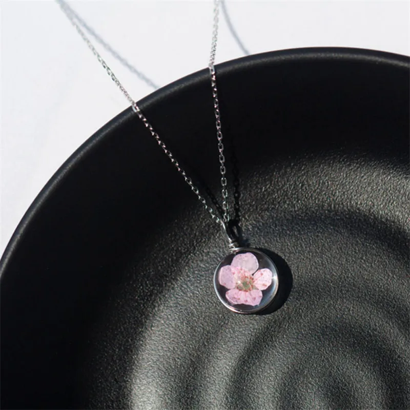 ROXI 925 Sterling Silver Handmade Necklace Women Jewelry Female Nature Pink Peach Blossom Pendant Necklace Collares Mujer
ROXI 925 Sterling Silver Handmade Necklace Women Jewelry Female Nature Pink Peach Blossom Pendant Necklace Collares Mujer