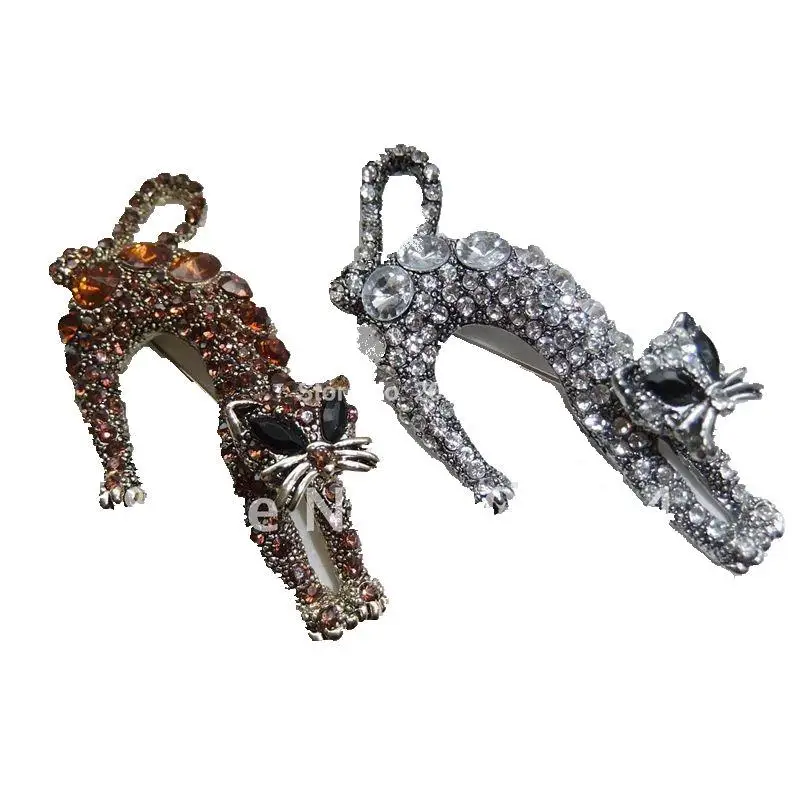 CirGen,Fashion Gold/Silver Plated Full crystal zircon cat women brooches alloy cat crystal animal brooch Pins Jewelry Item
CirGen,Fashion Gold/Silver Plated Full crystal zircon cat women brooches alloy cat crystal animal brooch Pins Jewelry Item