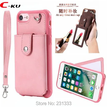C-ku Retro Multifunction Mirror TPU Leather Case For Iphone X 8 7PLUS 7 PLUS I7 6 6S ID Card Slot Stand Skin Cover Luxury 100pcs
C-ku Retro Multifunction Mirror TPU Leather Case For Iphone X 8 7PLUS 7 PLUS I7 6 6S ID Card Slot Stand Skin Cover Luxury 100pcs