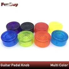 10 pçs footswitches pedal efeito guitarra elétrica pé boné de unhas amplificadores doces cor interruptor de pé toppers botão acessórios(China)