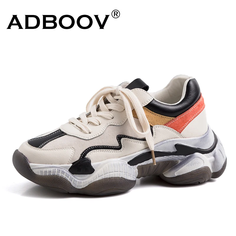 ADBOOV Corss-Tied Women Sneakers Cow Leather Shoes Woman Platform Chunky Sneakers Ladies Trainers Zapatillas Chunky Mujer
ADBOOV Corss-Tied Women Sneakers Cow Leather Shoes Woman Platform Chunky Sneakers Ladies Trainers Zapatillas Chunky Mujer