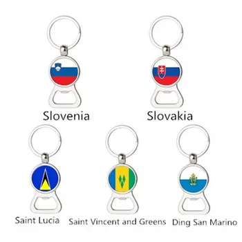 Hot Saint Lucia San Marino Saint Vincent and the Grenadines Slovakia Slovenian Flag Keychain Metal Beer Opener
Hot Saint Lucia San Marino Saint Vincent and the Grenadines Slovakia Slovenian Flag Keychain Metal Beer Opener