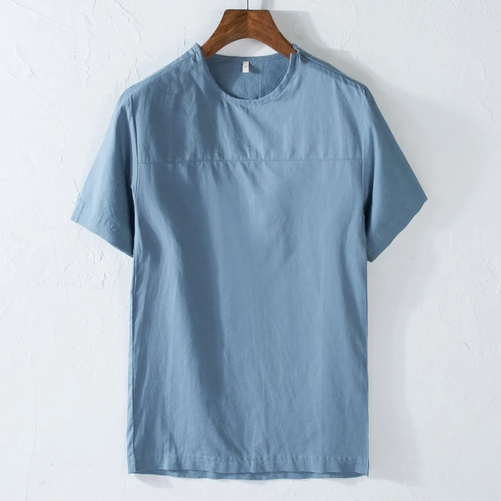 New designer short sleeve casual t-shirt men solid linen t shirt mens fashion brand t shirts men o-neck tshirt male overhemd
New designer short sleeve casual t-shirt men solid linen t shirt mens fashion brand t shirts men o-neck tshirt male overhemd