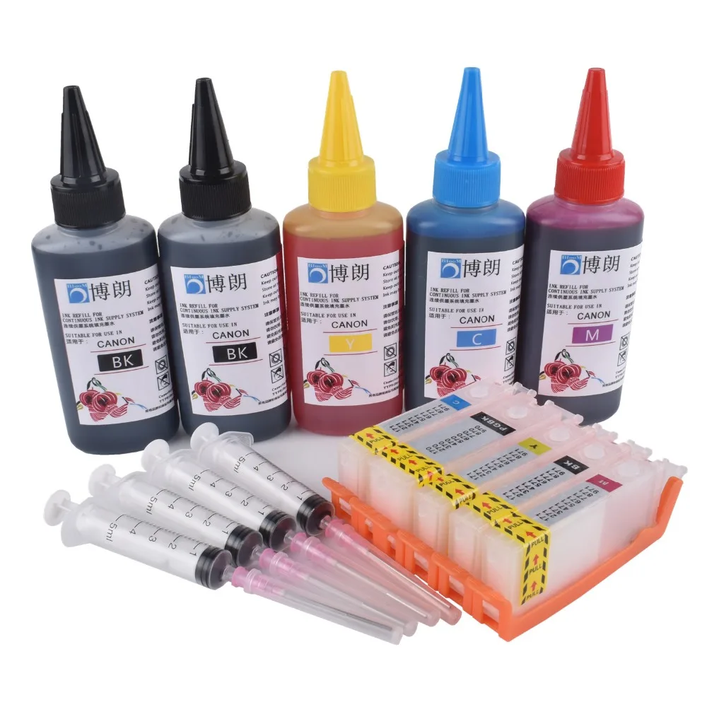 PGI-570 refillable ink cartridge For CANON PIXMA pixma TS6050 TS051 TS6052 TS5050 TS5051 TS5052 TS5053 + 5 Color Dye Ink 500ml
PGI-570 refillable ink cartridge For CANON PIXMA pixma TS6050 TS051 TS6052 TS5050 TS5051 TS5052 TS5053 + 5 Color Dye Ink 500ml
