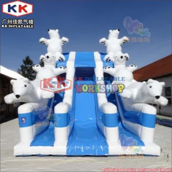 Christmas Gift Kids inflatable Polar Bear Commercial slide, Factory Inflatable Polar Bears Slide Blue
Christmas Gift Kids inflatable Polar Bear Commercial slide, Factory Inflatable Polar Bears Slide Blue