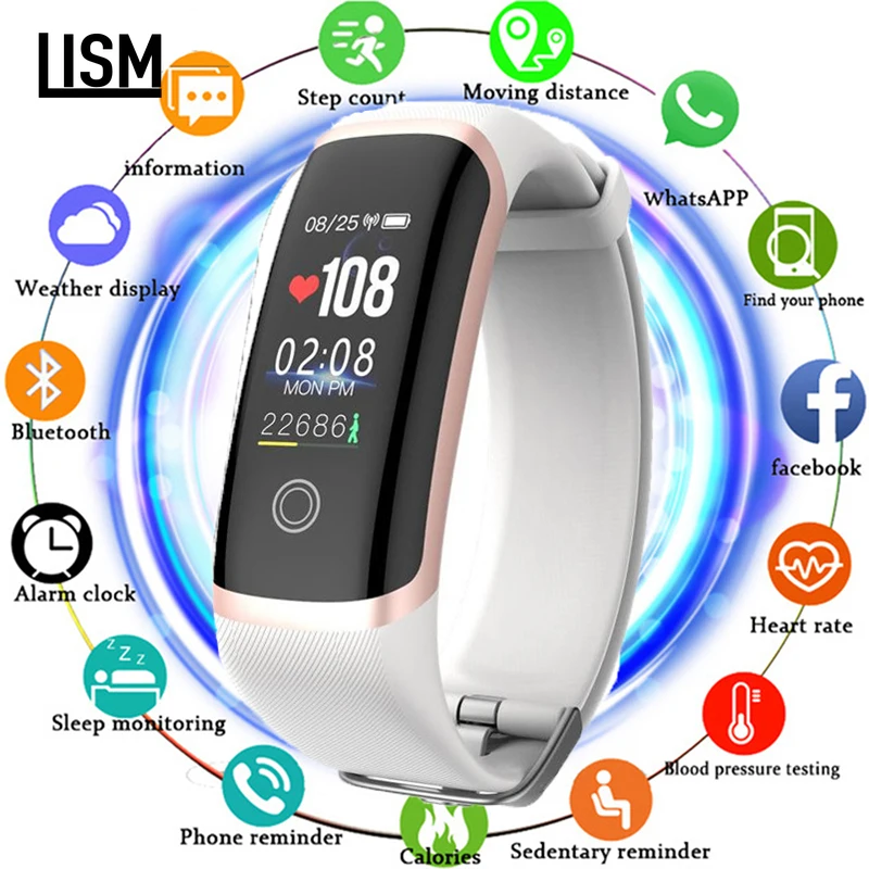 Smart Band Heart Rate Monitor Smart Bracelet Calories Waterproof IP67 Fitness Tracker Fashion Men Women Watch for Android IOS
Smart Band Heart Rate Monitor Smart Bracelet Calories Waterproof IP67 Fitness Tracker Fashion Men Women Watch for Android IOS