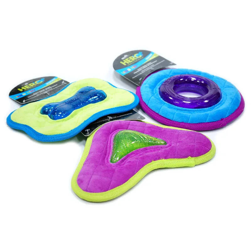 HERO Dog Toys Fabric Flying Disc Soft Squeaky Interactive Dog Toys Suitable for Small to Large Dogs
HERO Dog Toys Fabric Flying Disc Soft Squeaky Interactive Dog Toys Suitable for Small to Large Dogs