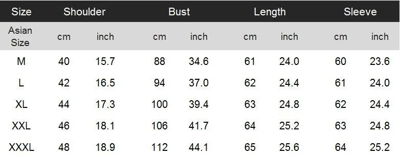 Retro Stage Size Chart