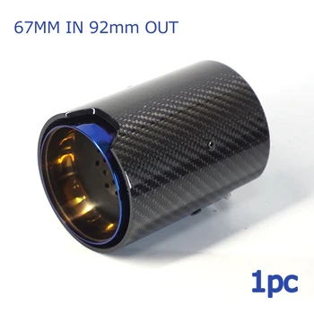 67MM IN 92mm OUT Car Exhaust pipe Muffler Carbon Fiber Glossy Grilled Blue For M Performance M2 F87 M3 F80 M4 F82 F83 M5 F10
67MM IN 92mm OUT Car Exhaust pipe Muffler Carbon Fiber Glossy Grilled Blue For M Performance M2 F87 M3 F80 M4 F82 F83 M5 F10