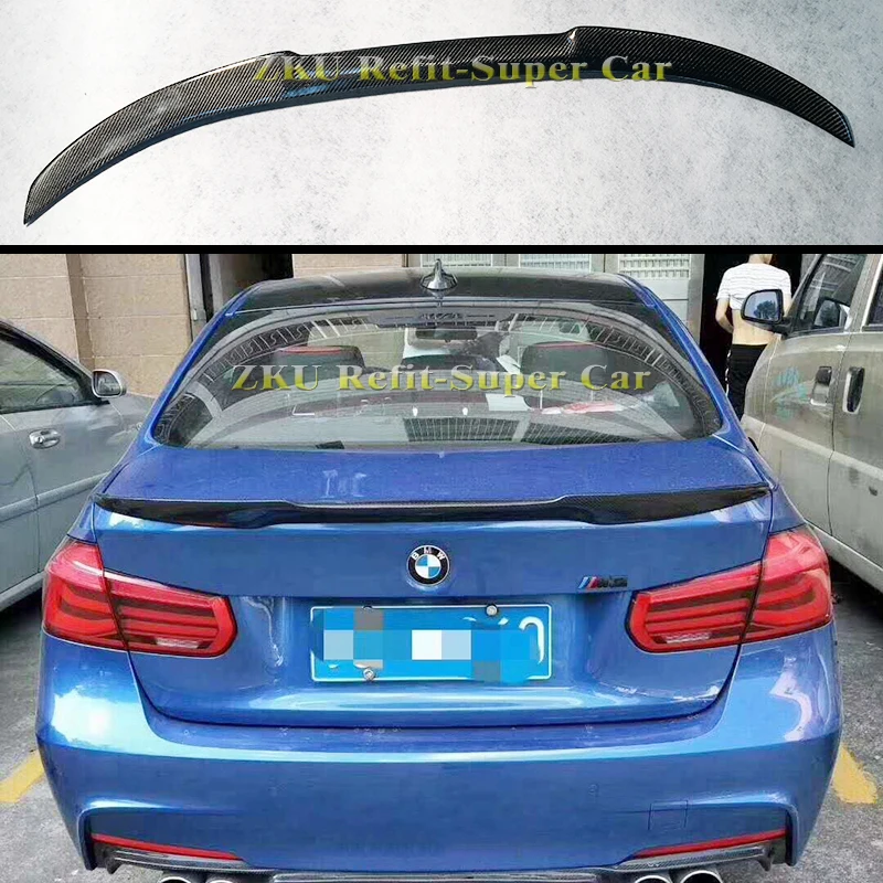 M4 style carbon fiber Rear Trunk Roof Lip Spoiler Window Wing for BMW 3 series F30 320li 328
M4 style carbon fiber Rear Trunk Roof Lip Spoiler Window Wing for BMW 3 series F30 320li 328