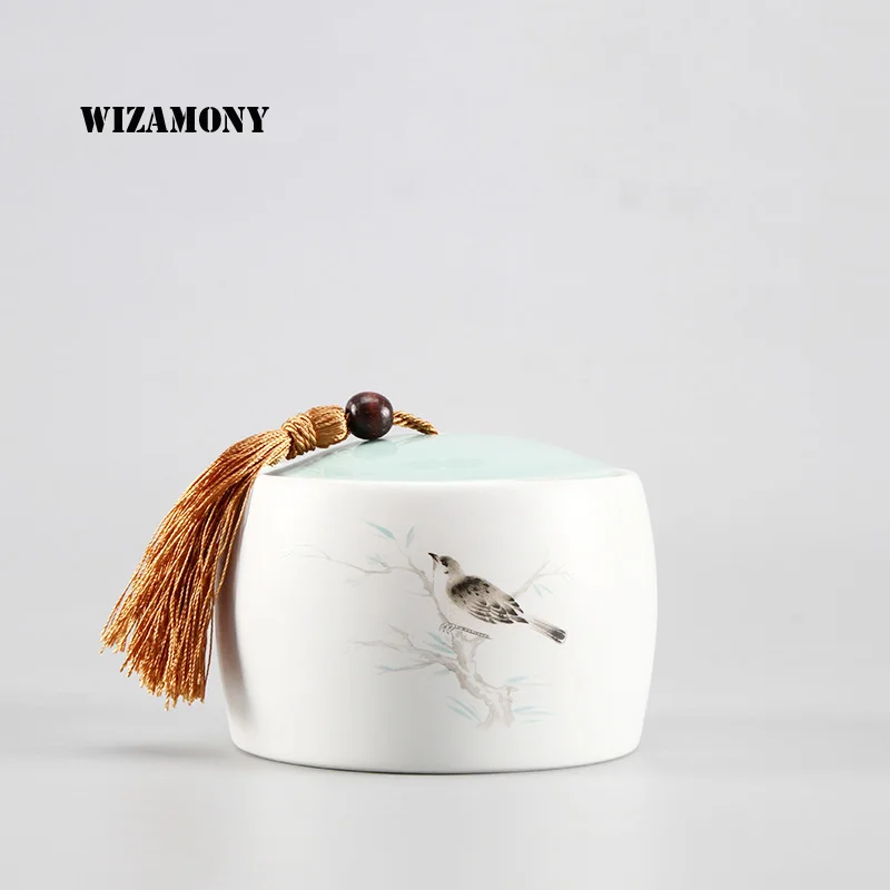 WIZAMONY Tea Jar Ancient Box Jar Ceramic Canister Products Kitchen Food Container All Kinds Tea Storage Can Traditional Chinese
WIZAMONY Tea Jar Ancient Box Jar Ceramic Canister Products Kitchen Food Container All Kinds Tea Storage Can Traditional Chinese