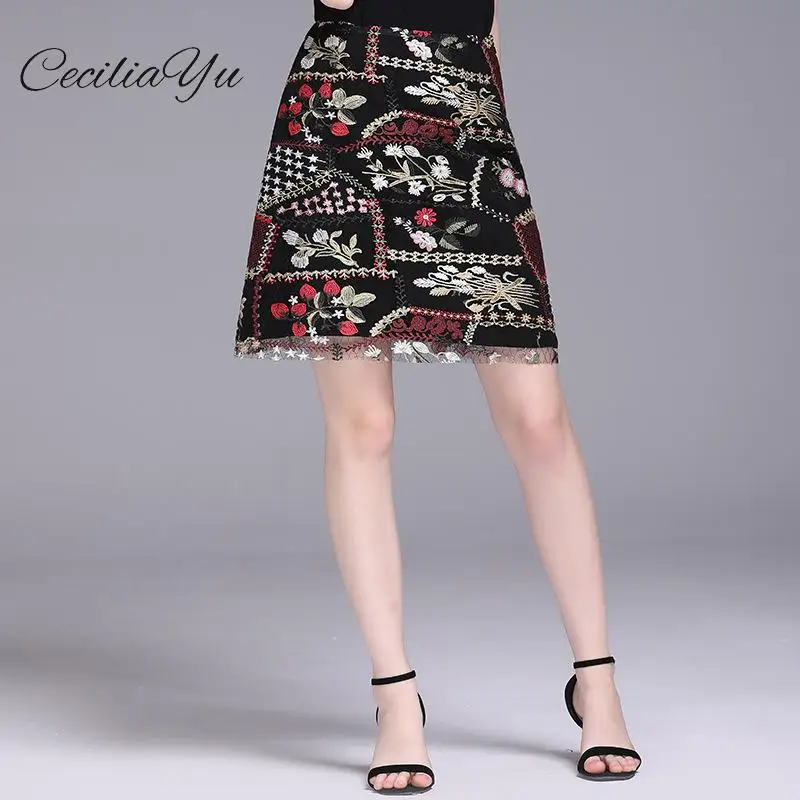Skirt Women New 2019 Fashion Women's Summer Skirt Vintage High-waisted Heavy Wear Mesh Yarn Lace A-word Bag-top
Skirt Women New 2019 Fashion Women's Summer Skirt Vintage High-waisted Heavy Wear Mesh Yarn Lace A-word Bag-top