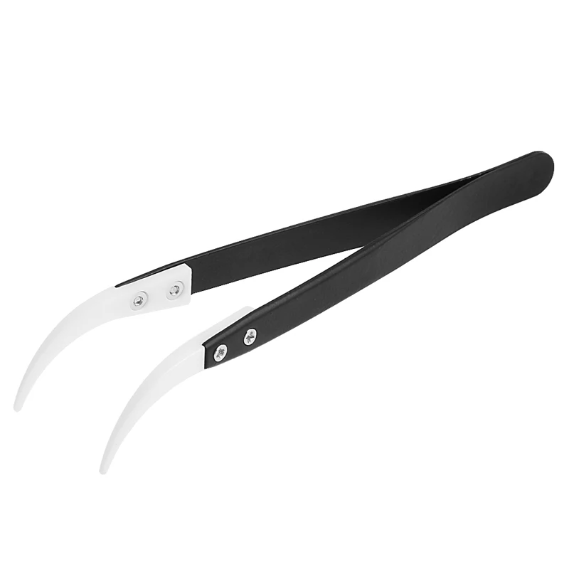 Stainless Steel Handle Ceramic Heat Resistant Tip Curved Tips Tweezers Black/Silver C90A New Drop ship
Stainless Steel Handle Ceramic Heat Resistant Tip Curved Tips Tweezers Black/Silver C90A New Drop ship