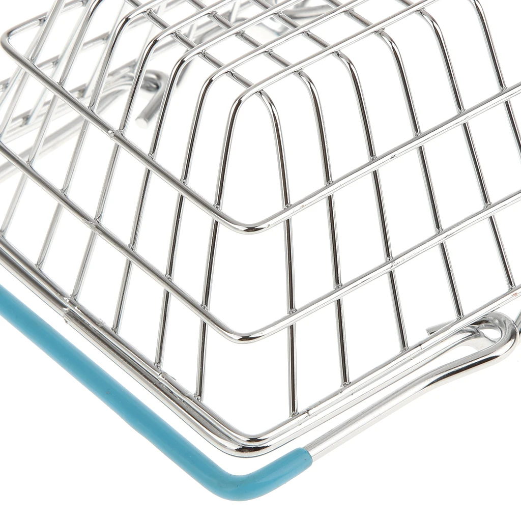 Red Small Metal Shopping Basket Table Storage Basket for Children Kids Role Pretend Play Toys Room Decoration