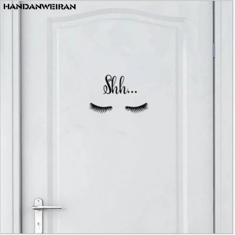 1PCS DIY Eyelash shh wall stickers removable personality PVC fashion creative kitchen wall sticker door stickers for kids room
1PCS DIY Eyelash shh wall stickers removable personality PVC fashion creative kitchen wall sticker door stickers for kids room