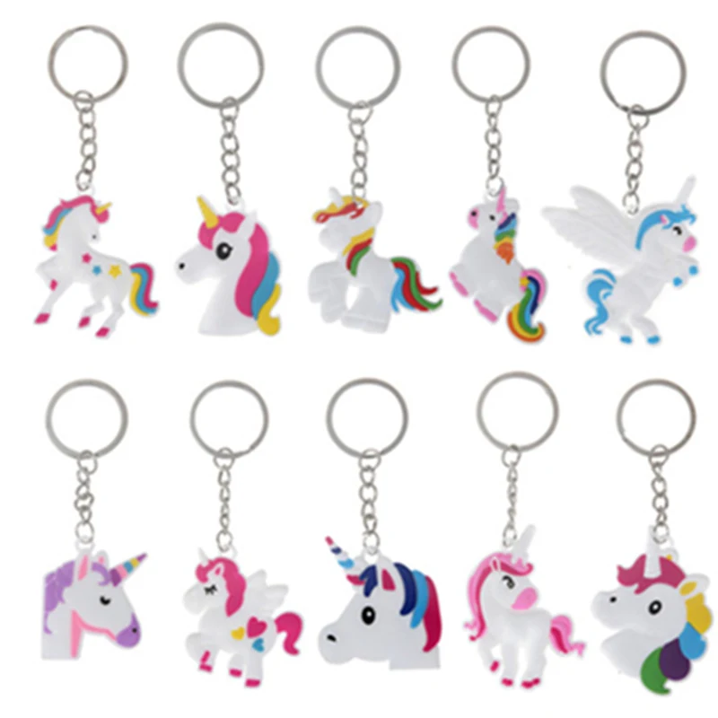 Cute Fairytale PVC Unicorn Keychain Party Favors Multi-style Horse Key Holder for Girls Christmas Gift Unicorn Pendant Randon
Cute Fairytale PVC Unicorn Keychain Party Favors Multi-style Horse Key Holder for Girls Christmas Gift Unicorn Pendant Randon