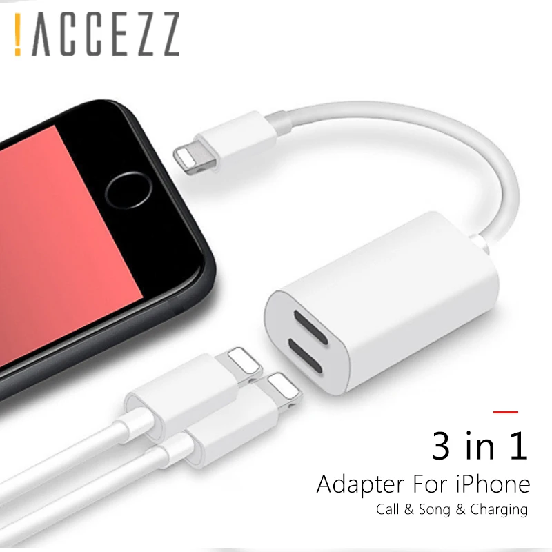 !ACCEZZ 2 in 1 Double Lighting Charger Adapter For iPhone X 7 8 Plus Charge Hearphone Audio Splitter For iPhone IOS 11 Converter
!ACCEZZ 2 in 1 Double Lighting Charger Adapter For iPhone X 7 8 Plus Charge Hearphone Audio Splitter For iPhone IOS 11 Converter