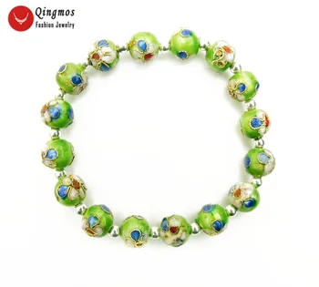 Qingmos China Feature Cloisonne Bracelet for Women with 10mm Round Light Green Cloisonne Beads Bracelet Jewelry 7.5'' bra471
Qingmos China Feature Cloisonne Bracelet for Women with 10mm Round Light Green Cloisonne Beads Bracelet Jewelry 7.5'' bra471