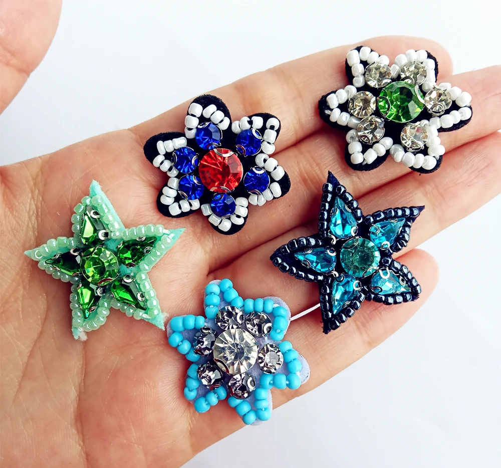 1pcs 3cm Patches For Clothing Mulity Diamond Rhinestones Star Beaded sew On Patches Applique DIY Accessory Clothes Stickers
1pcs 3cm Patches For Clothing Mulity Diamond Rhinestones Star Beaded sew On Patches Applique DIY Accessory Clothes Stickers