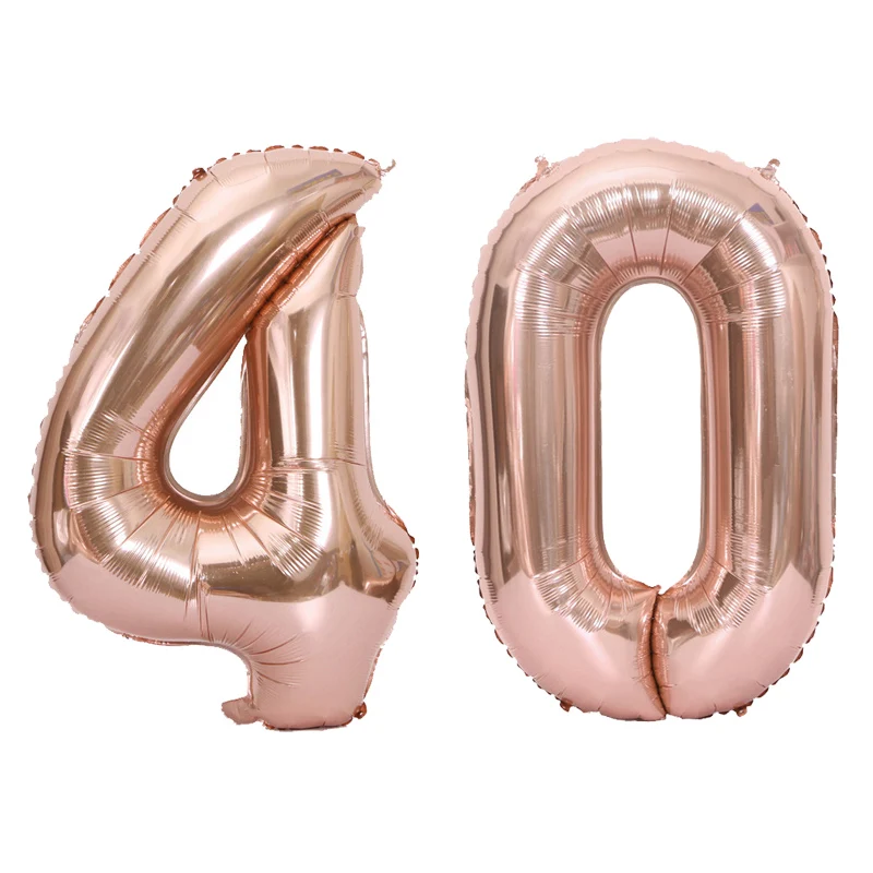 2pcs 32 Or 40 inch Happy 40 Birthday Foil Balloons pink blue gold number 30th Years Old Party Decorations Man Boy Girl Supplies
2pcs 32 Or 40 inch Happy 40 Birthday Foil Balloons pink blue gold number 30th Years Old Party Decorations Man Boy Girl Supplies