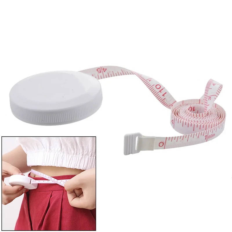 Urijk 1 Pcs 150cm/60" White Roll Tape Measure Portable Retractable Tape Measure Clear Flexible Ruler Centimeter Inch Roll Tape
Urijk 1 Pcs 150cm/60" White Roll Tape Measure Portable Retractable Tape Measure Clear Flexible Ruler Centimeter Inch Roll Tape