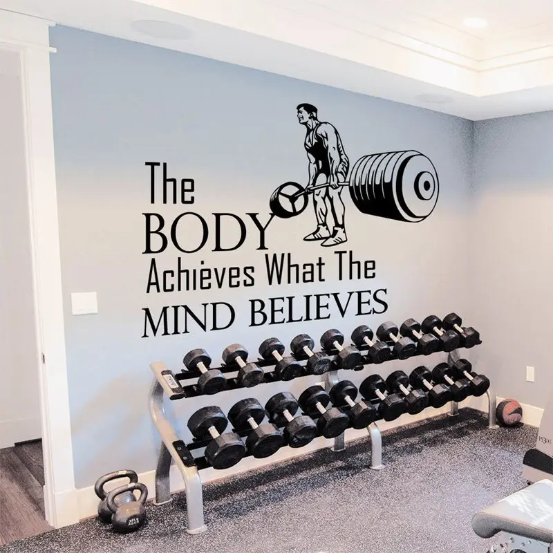 Gym Sticker Barbell Fitness Decal Body-building Posters Vinyl Wall Decals Gym Sticker
Gym Sticker Barbell Fitness Decal Body-building Posters Vinyl Wall Decals Gym Sticker