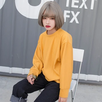 2020 New Women Hoodie Korean Harajuku Womens Pure Color Brief Female Loose Long Sleeve Pullover Lady Cute Fashion Stripe Hoodies
2020 New Women Hoodie Korean Harajuku Womens Pure Color Brief Female Loose Long Sleeve Pullover Lady Cute Fashion Stripe Hoodies