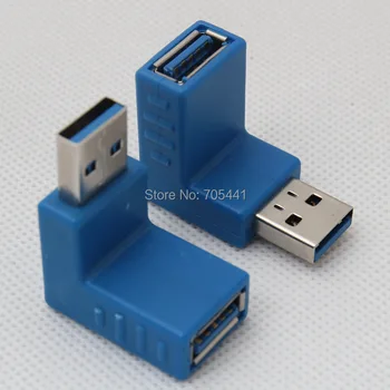 90 degree Right Angle USB 3.0 Type A Male to Female Plug Connector Adapter,200pcs/lot
90 degree Right Angle USB 3.0 Type A Male to Female Plug Connector Adapter,200pcs/lot