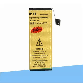 15pcs /lot 2680mAh 0 zero cycle Replacement Gold Li-Polymer Battery For iPhone 5S 5 S Accumulator Batteries
15pcs /lot 2680mAh 0 zero cycle Replacement Gold Li-Polymer Battery For iPhone 5S 5 S Accumulator Batteries