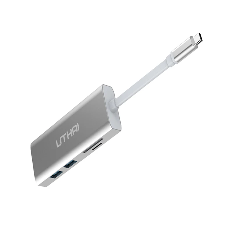 Utai TCH01 5in 1 USB 3 0 концентратор для MacBook Pro Air Многофункциональный Type C 4K видео HDMI usb хаб