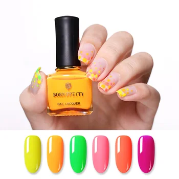 BORN PRETTY 6ml Neon Fluorescence 6 Colors Nail Polish Summer Series Colorful Nail Varnish Nail varnish for Nails Art Design
BORN PRETTY 6ml Neon Fluorescence 6 Colors Nail Polish Summer Series Colorful Nail Varnish Nail varnish for Nails Art Design