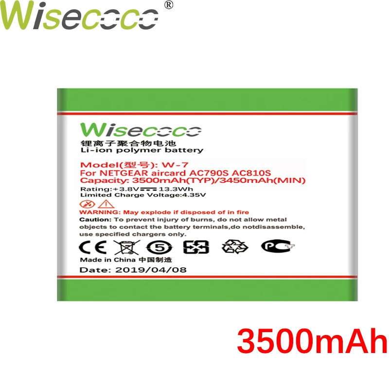 Wisecoco W7 3500mAh New Powerful Battery For NETGEAR Aircard W 7 W-7 AC790S AC810S Sierra Wirless Router Phone +Tracking Number
Wisecoco W7 3500mAh New Powerful Battery For NETGEAR Aircard W 7 W-7 AC790S AC810S Sierra Wirless Router Phone +Tracking Number