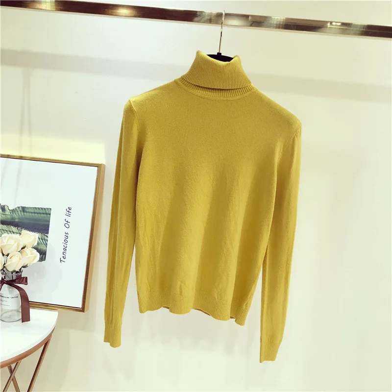 Autumn and winter new high collar solid color knit bottoming shirt long sleeve base solid color turtleneck sweater 9013#
Autumn and winter new high collar solid color knit bottoming shirt long sleeve base solid color turtleneck sweater 9013#