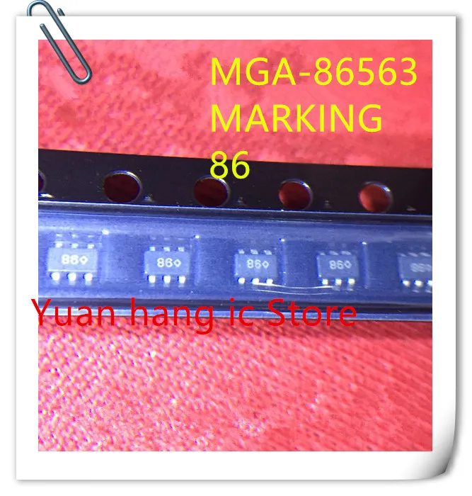 10 шт. новинка 100% оригинальная фотосессия маркировка MGA86563 86 SOT-363 IC | Электроника