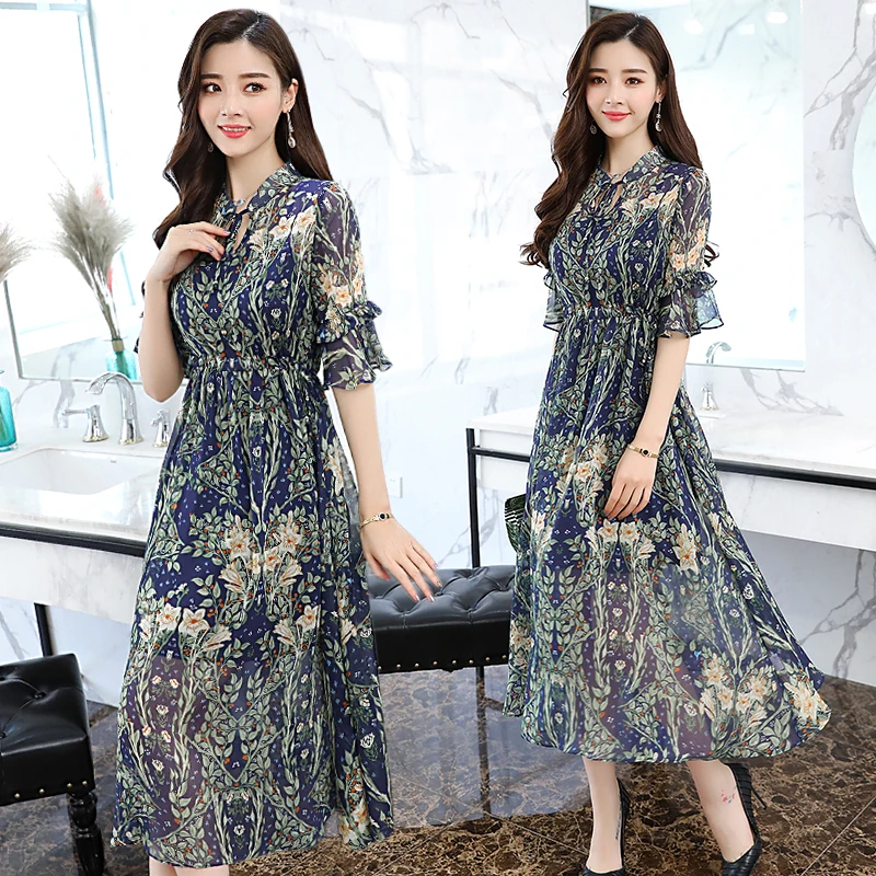 Summer Floral Print Party Women Dress Green Ruffle Elegant Lady Mesh Beach Slim Vacation Midi Vintage Chiffon Runway Vestido New
Summer Floral Print Party Women Dress Green Ruffle Elegant Lady Mesh Beach Slim Vacation Midi Vintage Chiffon Runway Vestido New