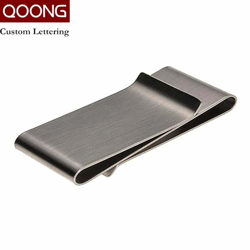 Image 2016 New Arrival Stainless Steel Slim Double Sided Money Clip Metal Business Credit Card Cash Wallet Polished Brand New ML1 005