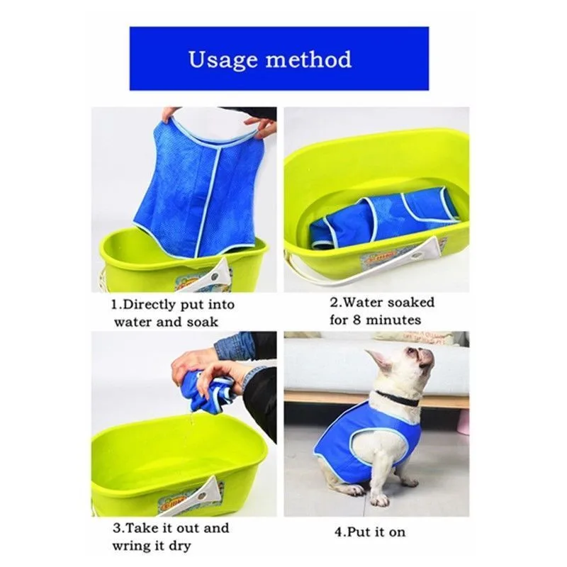 Summer cool jacket jacket vest T-shirt clothes for dog puppy products polyester machine washes portable folding breathable W0713
Summer cool jacket jacket vest T-shirt clothes for dog puppy products polyester machine washes portable folding breathable W0713