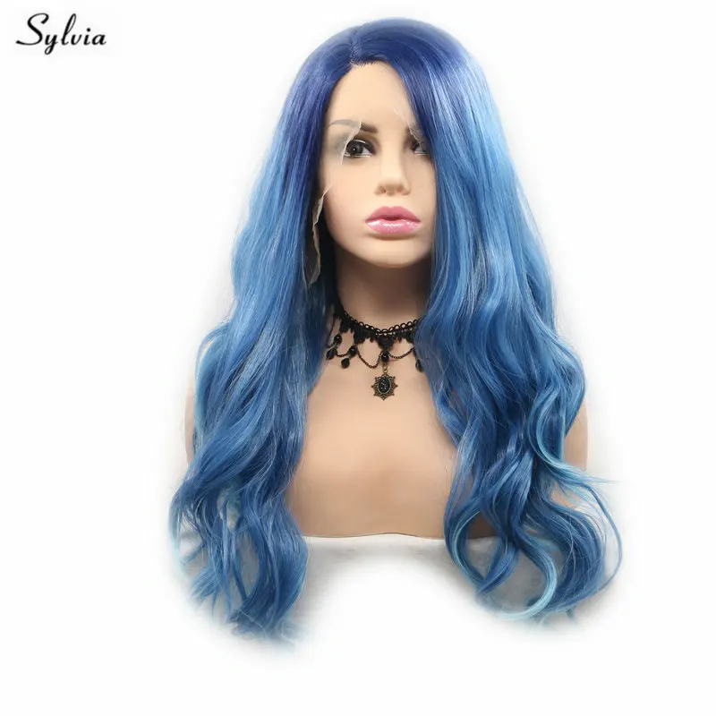 Sylvia Ombre Blue Lace Front Wig Heat Resistant Synthetic Wigs For Women Natural Wavy Flawless Hairline Drag Queen Makeup Party
Sylvia Ombre Blue Lace Front Wig Heat Resistant Synthetic Wigs For Women Natural Wavy Flawless Hairline Drag Queen Makeup Party