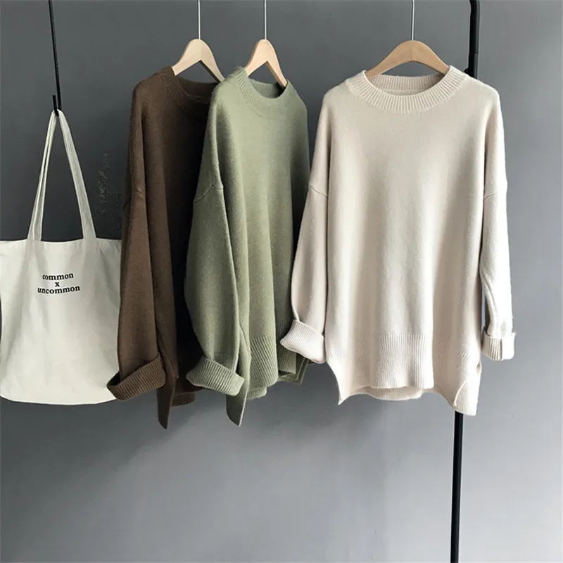 Winter Oversized Women Sweater 2018 Casual Thicken Knitted Sweaters Women Basic Pullovers O-neck Pull Femme Solid Sweater Z9112
Winter Oversized Women Sweater 2018 Casual Thicken Knitted Sweaters Women Basic Pullovers O-neck Pull Femme Solid Sweater Z9112