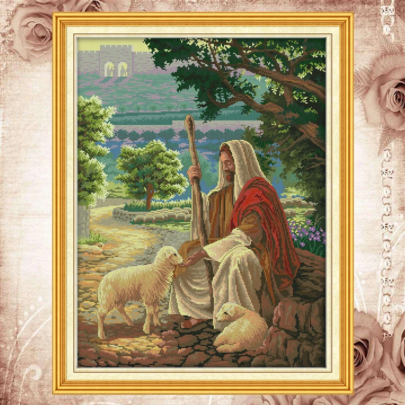 Joy Sunday counted cross stitch kits Jesus shepherd DMC14CT11CT fabric living room deco painting gift art deal free shipping
Joy Sunday counted cross stitch kits Jesus shepherd DMC14CT11CT fabric living room deco painting gift art deal free shipping