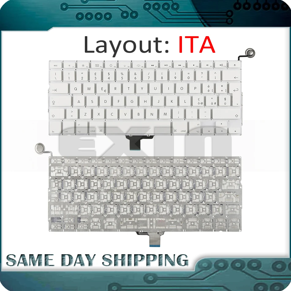 New Laptop A1342 White Keyboard Italian Italy Tastiera IT keyboard for Macbook 13.3'' A1342 2009 2010 Year MC207 MC516 EMC 2350
New Laptop A1342 White Keyboard Italian Italy Tastiera IT keyboard for Macbook 13.3'' A1342 2009 2010 Year MC207 MC516 EMC 2350
